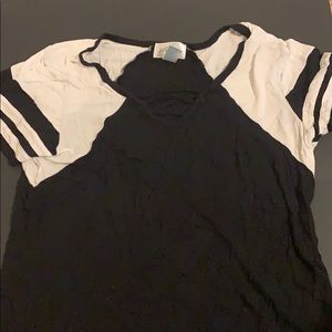 Black and white shirt